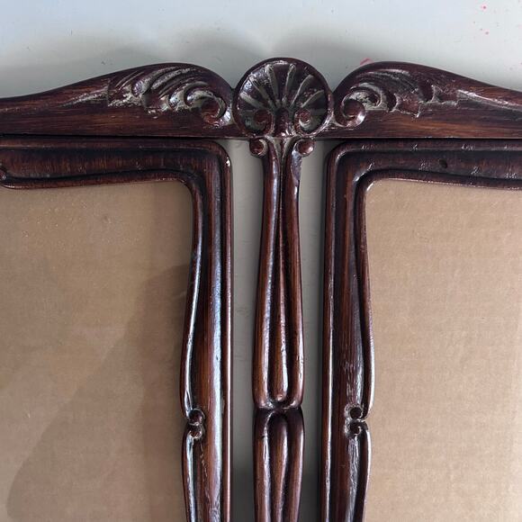 Picture Frame Stand Pair Victorian Swing style vintage cabincore wood Prairie - Picture 5 of 10